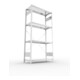 Étagère à emboîter H2000xl1000xP400mm étagère de base galvanisée 2 cadre, 4 tabl