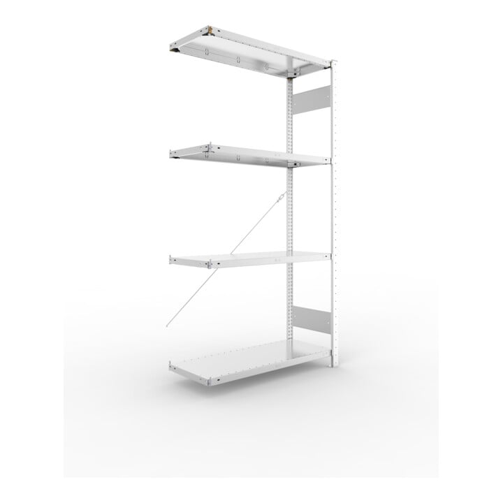 Étagère à emboîter H2000xl1000xP400mm étagère d'extension galvanisée