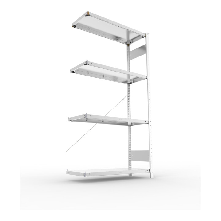 Étagère à emboîter H2000xl1000xP400mm étagère d'extension galvanisée
