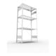 Étagère à emboîter H2000xl1000xP500mm étagère de base galvanisée 2 cadre, 4 tabl