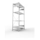 Étagère à emboîter H2000xl1000xP500mm étagère de base galvanisée 2 cadre, 4 tabl