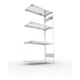 Étagère à emboîter H2000xl1000xP500mm étagère d'extension galvanisée 1 cadre, 4