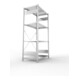 Étagère à emboîter H2000xl1000xP600mm étagère de base galvanisée 2 cadre, 4 tabl