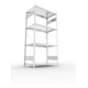 Étagère à emboîter H2000xl1000xP600mm étagère de base galvanisée 2 cadre, 4 tabl