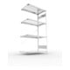 Étagère à emboîter H2000xl1000xP600mm étagère d'extension galvanisée 1 cadre, 4