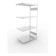 Étagère à emboîter H2000xl1000xP600mm étagère d'extension galvanisée 1 cadre, 4-5