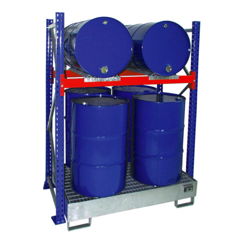 Etagère à fûts Bauer Südlohn avec bac d'égouttement 3008, zinguée