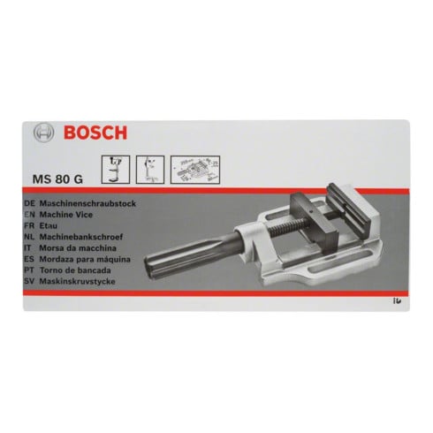 Etau de machine Bosch MS 80 G 100 mm 80 mm 80 mm 80 mm 80 mm 80 mm