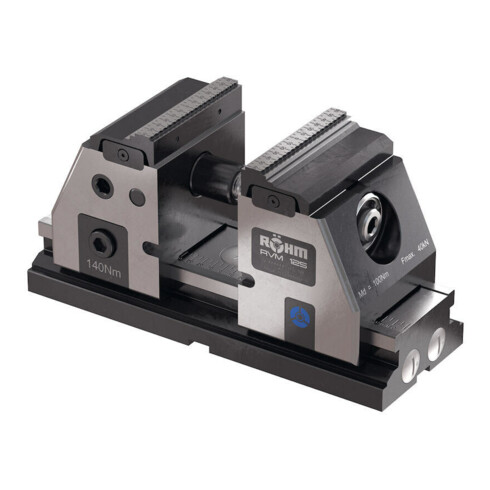 Étau de machine BSS L.mors 135mm maniement d'une main L.587xl.205xH.80,5mm RÖHM