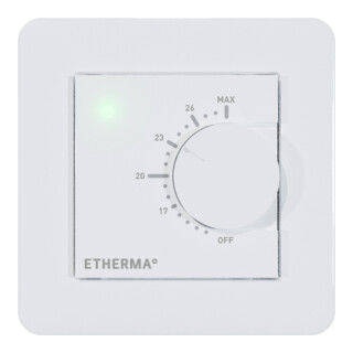 etherma Thermostat rotatif eTWIST-BASIC-1 16A 5-28°C APP