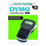 Etichettatrice Dymo LM 280 m. 1 nastro adesivo W.12mm nero su bianco-1