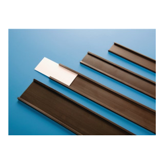 Etikettenhalter C-Profil magn.braun B.40mm Rollen-L.50m Etikettenhalter C-Profil magn.braun B.40mm Rollen-L.50m