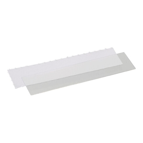 Étiquette blanc avec film adapté à boîtes de rangement ouv. 7 100un./sachet