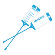 Etiquette de marchandise Eichner PP bleu échantillon