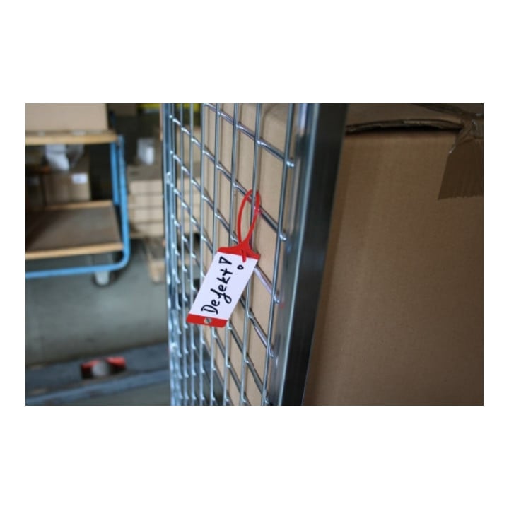 Etiquette de marchandise Eichner PP bleue avec code neutre