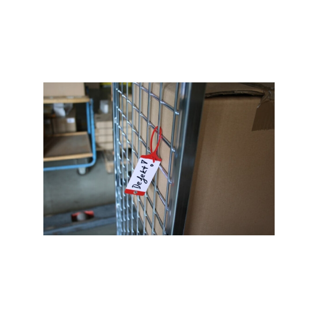 Etiquette de marchandise Eichner PP bleue avec code neutre