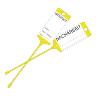 Etiquette de marchandise Eichner PP jaune retouche