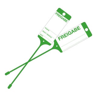 Etiquette de marchandise Eichner PP vert Libération