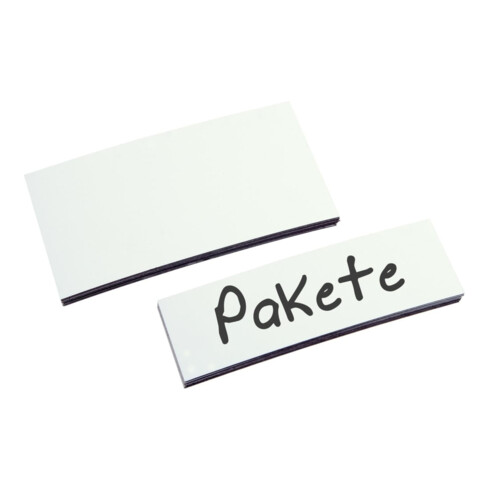 Etiquette magnétique Eichner 0,85 mm Couleur : blanc 20 x 60 mm