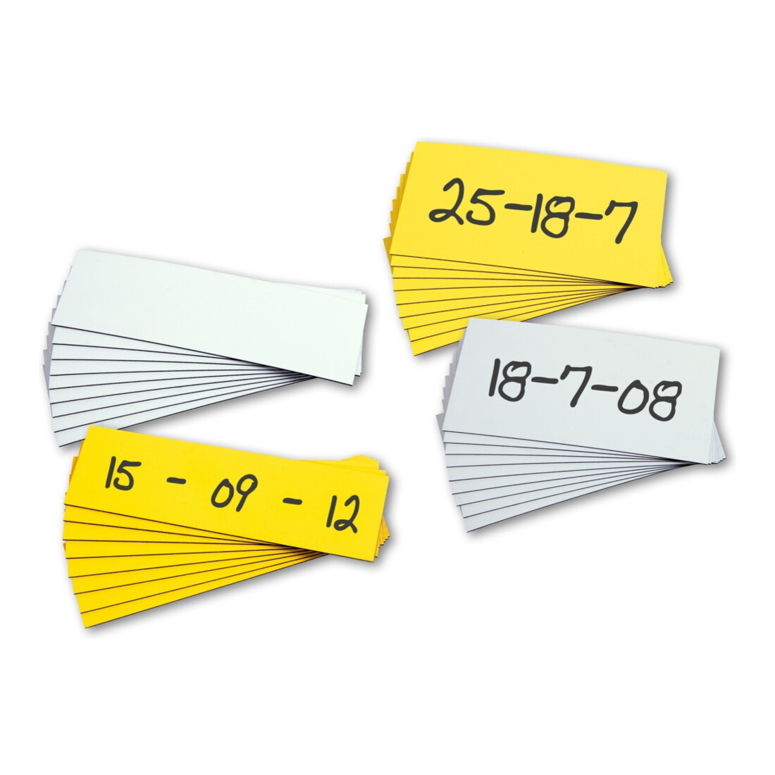 Etiquette magnétique Eichner 0,85 mm Couleur : jaune 20 x 60 mm