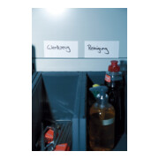 Étiquette magnétique L100×I20 mm blanche, lot de 100 pièces