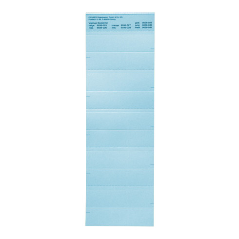 Etiquettes d'identification Eichner bleu 6,8 x 24,5 cm