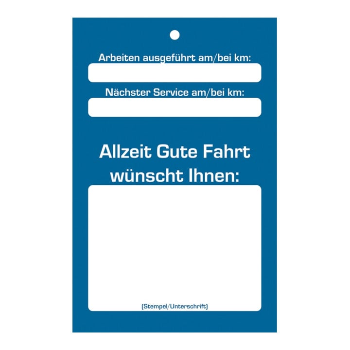 Etiquettes d'inspection Eichner