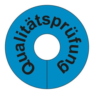 Etiquettes en PVC Eichner QUALITÄTSPRÜFUNG, bleu
