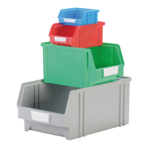 Étiquettes pour bacs PS t. 1 blanc, 25 pièces + film de protection