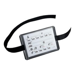 Etiquettes pour pneus Eichner avec bande Velcro Longueur : 1.1