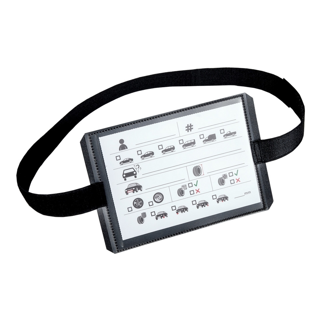 Etiquettes pour pneus Eichner avec bande Velcro Longueur : 1.1