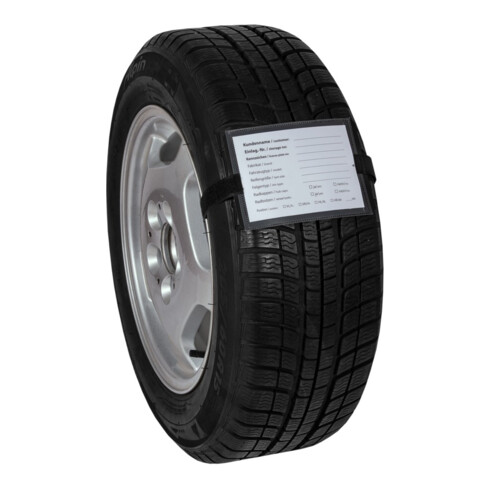 Etiquettes pour pneus Eichner avec bande Velcro Longueur : 1.1