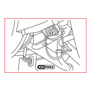 Étrier élastique de serrure de volant pour Mercedes, 2 pièces-3
