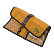 Pochette en daim Kirschen, 12 pièces avec compartiments transparents,-1