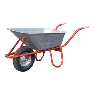 Eurocar Chariot à benne profonde 100 l, avec roulements à billes, monté