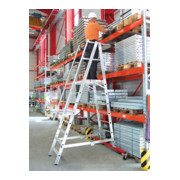 Euroline Alu-Podestleiter, fahr- und klappbar Nr. 32777