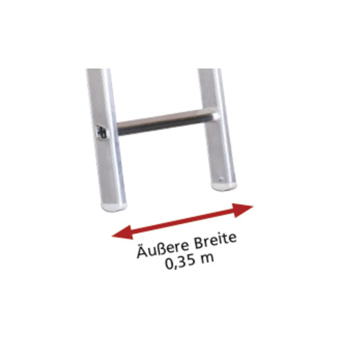 Euroline Alu-Sprossenanlegeleiter Nr. 201