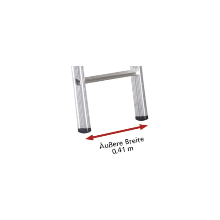 Euroline Alu-Sprossenanlegeleiter Nr. 301 1 x 10