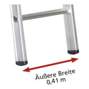Euroline Alu-Sprossenanlegeleiter Nr. 301-4
