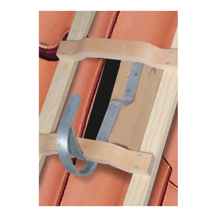 Euroline Holz-Dachdeckerauflegeleiter Nr. 11101 1 x 8 Sprossen