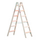 Euroline Holz-Sprossenstehleiter Nr. 10501 mit Eimerhaken 2 x 10 Sprossen-1