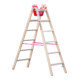 Euroline Holz-Sprossenstehleiter Comfort-1