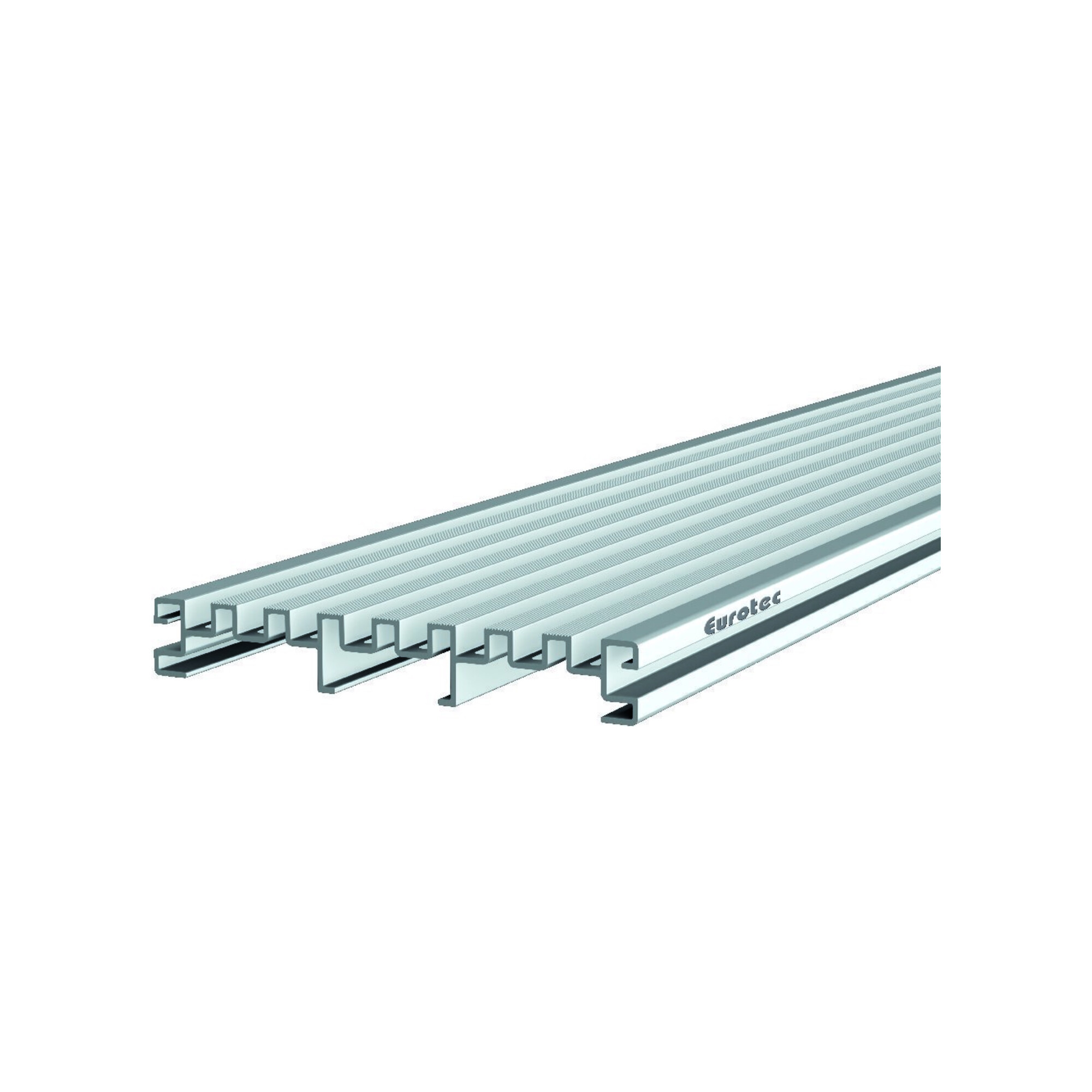 Eurotec 975634 DrainTec Alu-Drainagerost 21×140×4000 mm; Entwässerungsrost