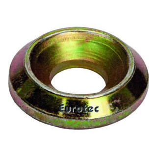 Eurotec Rosace Rondelle fraisée jaune, diamètre 5,0