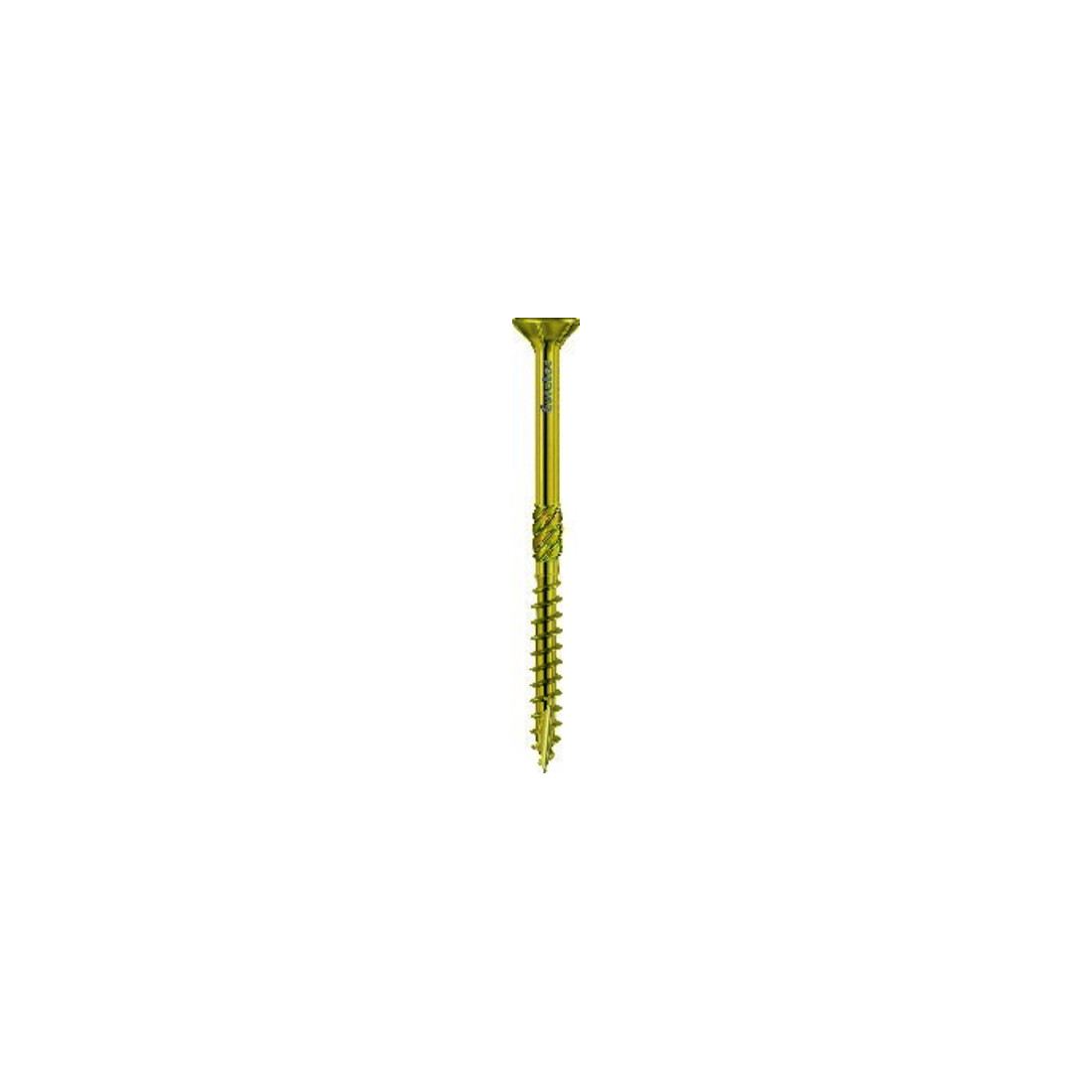 Eurotec Vis à bois Paneltwistec tête fraisée jaune 6 x 110 mm T30