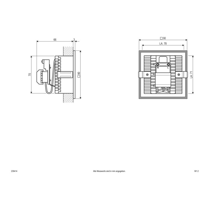 EVN Applique murale 239 414 alu 230V G9 25W