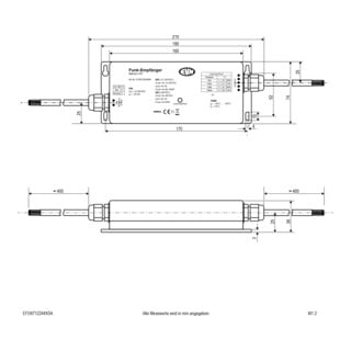 EVN Commande radio LED 868MHz 12-36V IP67 EFD6712244X5A