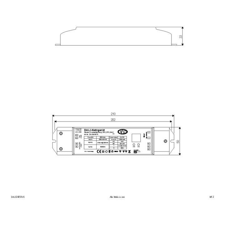 EVN DALI Dimmer-Empfänger DALD24050VS inkl. Netzgerät