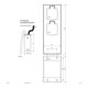 EVN Distributeur d'énergie 4 voies 230416 acier inoxydable peint par poudre