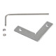 EVN Eckverbinder f.Alu-Profile 90Gr APHV90 Aluminium eloxiert
